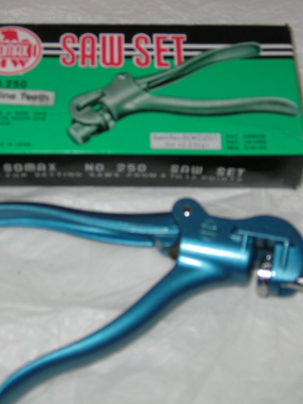 Somax No. 250 Fine Teeth Saw Set No. 60K0201 New w/Box Settings 4-12 Points